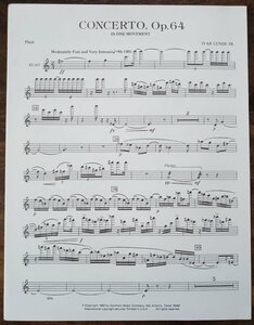 送料無料 木管五重奏楽譜 イーヴァル・ルンネ・ジュニア：コンチェルト Op.64 パート譜のみ