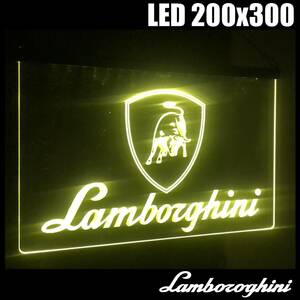 LED ネオンサイン 看板 ガレージ雑貨 LED照明 ランボルギーニ バナー 旗 タペストリー フラッグ アメリカン LAMBORGHINI ポスター