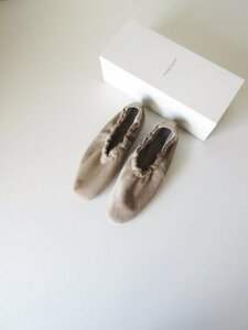 美品 TOSHINOSUKE TAKEGAHARA BEAUTIFUL SHOES / ビューティフルシューズ BEAUTIFUL SHOES HAIRCALF BEIGE 23.0 * パンプス