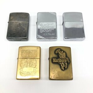 ZIPPO　ジッポー　オイルライター　5点まとめ　マルボロ　WINDY　ほか【CCAZ4001】