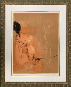 【特価】　≪　　ジャン　ジャンセン　　≫　　オリジナル リトグラフ【石版画】 　DANSEUSE A GENOUX-ROSE 　 1971年 　JEAN JANSEM