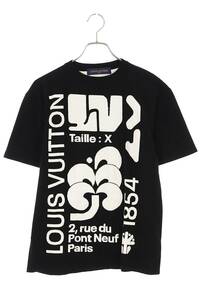 ルイヴィトン LOUISVUITTON 20SS RM201 TZB HIN96W サイズ:XS グラフィックロゴインターシャニットTシャツ 中古 OM10