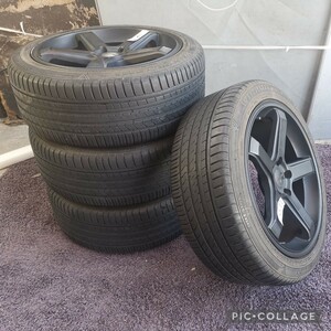 ハイペリオン 19インチ 8.5j +45 pcd114.3 5h タイヤ付き4本セット245/45R19 クラウン マークX 棚V-5