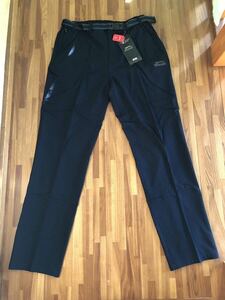 新品　イギリスSlazenger　春夏用　薄手ベルト付きトレッキングパンツ　ネイビー　34インチ　Ｌサイズ相当