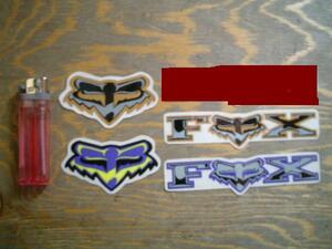 *AKMS* FOX フォックス ステッカー シール ４枚セット BMX EXTREME SK8 SURF RED BULL