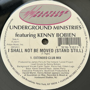 試聴 美盤 Underground Ministries Featuring Kenny Bobien I Shall Not Be Moved (Stand Still) 1999年 ヴォーカル・ハウス