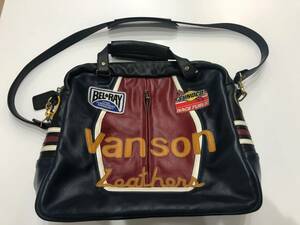 バンソン　VANSON レザースターバック　２WAYショルダーボストンバック　美品　レア