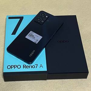 【未使用/SIMフリー】OPPO Reno7 A［A201OP］スターリーブラック★判定〇/残債なし/Y!mobile版SIMフリー★　05153