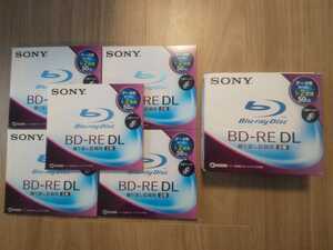 (激レア)(新品未開封)(5枚)(輸送箱付)(日本製)SONY ソニー BD-RE DL 50GB データ用 BNE2DBSJ2 繰り返し ブルーレイディスク MADE IN JAPAN