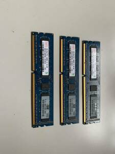 HYNIX 2Rx8 PC3-10600U 4GB 3枚で 12GB DDR3 デスクトップ用メモリ