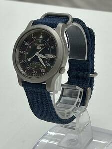 【D2832SS】SEIKO セイコー 21JEWELS 腕時計 稼働 自動巻 AUTOMATIC オートマチック ナイロンベルト 裏面クリア 7S26-06G4 R 2 526140 02J0