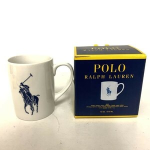 箱付き POLO RALPH LAUREN ポロラルフローレン マグカップ コップ 器 14 OZ 414 ML ホワイト 白