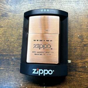ZIPPO ロゴ 銅 カッパー ブロンズ 2002年製