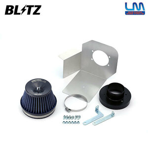 BLITZ ブリッツ サスパワー コアタイプLM ブルー エアクリーナー シビック FD2 H19.3～H20.9 K20A タイプR