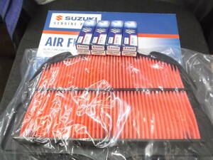 GSX1300R ハヤブサ(2014～2017)(GX72B,国内) 純正エアフィルター＆純正指定プラグ(CR8EIA-9) 　新品