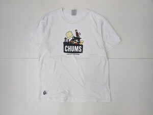 13．チャムス Tシャツ CHUMS クルーネック 半袖 バーベキューブービーTシャツ BBQ フェス アウトドア ブービーフェイス ユニセックスL x308