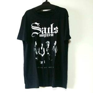 ブラック M SADS EVIL 黒夢 清春 mayhem ルーズ Tシャツ KUROYUME KIYOHARU SADS サッズ