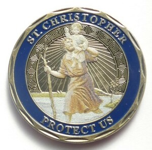 セイント クリストファー PATRON SAINT OF TRAVELERS コイン メダル キリストを運ぶ者