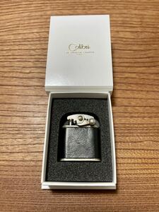 コリブリ Colibri フリント オイルライター 喫煙具 ニッケルバレル 黒革巻き ZIPPO