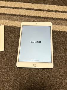 中古　動作確認済み　Apple iPad mini 4 16GB Wi-Fi Cellular 初期化済み シルバー　SIMフリー