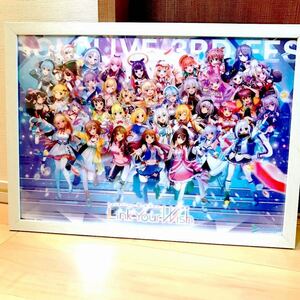 【送料無料】ホロライブ 3rd fes. Link Your Wish キービジュアル フレーム 入り A3 クリア ポスター hololive バーチャル YouTuber Vtuber