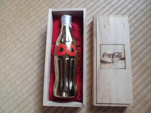 コカコーラ　大大珍品　ゴールドボトル　コカ・コーラ１００周年記念１９８６年米国製　北九州コカ社時代・昭和レトロ (コカコーラ壜)