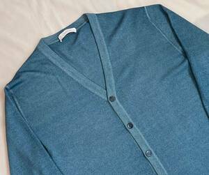 Cruciani クルチアーニ ニット カーディガン ウール 100% ブルー系 サイズ 52 L〜XL セーター イタリア製