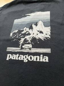 USA製 patagonia 長袖Tシャツ パタゴニア black Msize ロンT