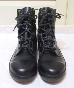 新品 MIDORI ミドリ安全　安全靴　ブーツタイプ　 革製　ブラック/黒　23EEE㎝　日本製　未使用展示品　