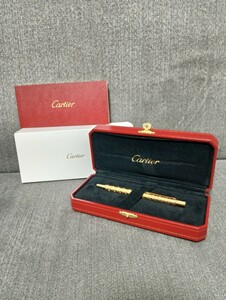 Cartier カルティエ ボールペン ハッピーバースデー PG ピンクゴールド ツイスト式 筆記用具 ロゴ C ドゥ 筆記確認済 1円〜 箱あり