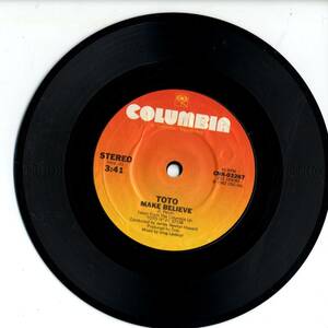 TOTO　「Make Believe」 米国COLUMBIA盤片面EPレコード