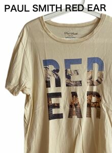 【送料無料】中古 PAUL SMITH RED EAR レッドイアー プリント Tシャツ ベージュ