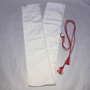 刀袋 (白)高級シルク 日本製　刀装具　　　　全長124.0㎝　刀拵(97.0㎝程度)