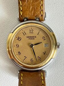 HERMES エルメス ウィンザー レディース腕時計 クオーツ 249544 稼動品 電池交換済み 腕回り約14-18cm