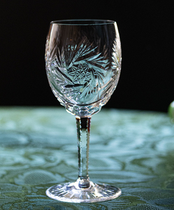 1972年 英国 SPODE クリスタル キャサリン ゴブレット シャンパン ワイングラス 酒 アンティーク イングランド ビンテージ カットグラス
