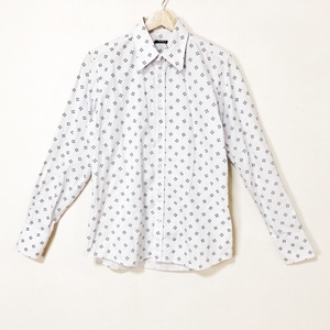 ミュウミュウ miumiu 長袖シャツ サイズ38/15 - 白×黒 メンズ 長袖 トップス