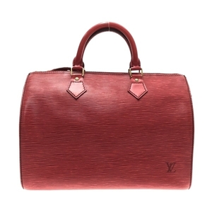 ルイヴィトン LOUIS VUITTON ハンドバッグ M43007 スピーディ30 レザー（LVロゴの刻印入り） カスティリアンレッド VI0952 バッグ エピ