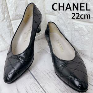 人気 CHANEL シャネル パンプス マトラッセ キルティング レザー ヒール