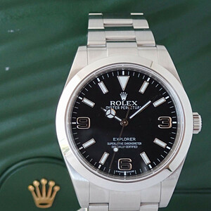 【質屋】ROLEX ロレックス エクスプローラーⅠRef.214270 G番 仕上げ磨き済み 美品 [S56]