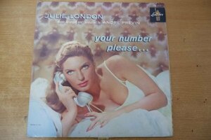 S3-227＜LP/US盤＞ジュリー・ロンドン Julie London / Your Number Please