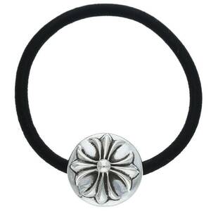 クロムハーツ Chrome Hearts HAIRBAND/クロスボールボタンヘアゴム シルバーコンチョ 中古 GZ11