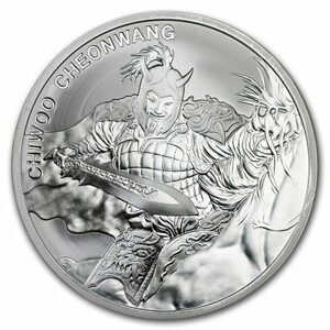 [保証書・カプセル付き] 2018年 (新品) 韓国「チウ・チョンワン」純銀 1オンス 銀貨