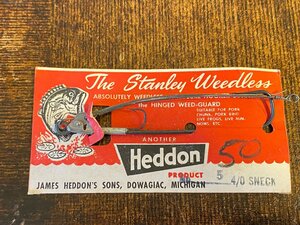 30s Heddon Stanley WeedlessHook #5 デッドストック 超希少!!! へドン スタンレーウィードレスフック オールドルアーオールドタックル