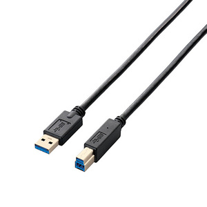 エレコム USB3.0ケーブル/A-Bタイプ/スタンダード/0.5m/ブラック USB3-AB05BK /l