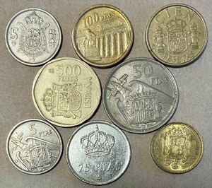 スペインコインまとめ　外国コイン　スペインコイン　ペセタ　外国コインまとめ売り