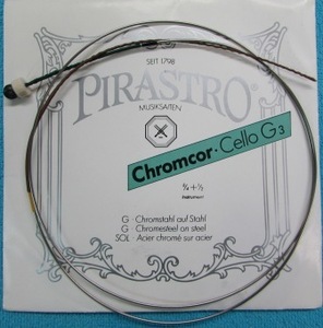 PIRASTRO Chromcor Cell G3 4/4+1/2 分数弦　　　新品