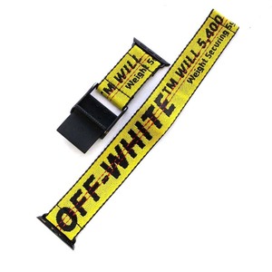 オフホワイト OFF WHITE IWATCH IND BELT BAND ウォッチベルト OMZF22-RTW0373 黄色 イエロー 黒 ブラック /YO16 ■SH メンズ レディース