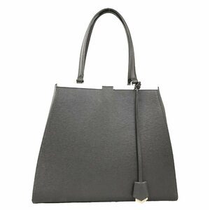 【1円～】フェンディ FENDI バッグ ハンドバッグ トートバッグ トロワジュール レザー グレー シルバー金具 中古