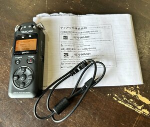 used TASCAM DR-05| ハンディレコーダー/96kHz/24bit対応ステレオ録音 タスカム