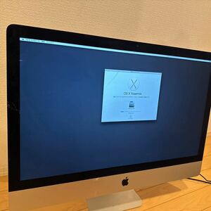 iMac Apple 27-inch 一体型 ☆27インチA1419 Core i53.2GHz RAM:8GB 動作品　液晶割れ　ジャンク　ストレージ 1TB GT755M 初期化済み